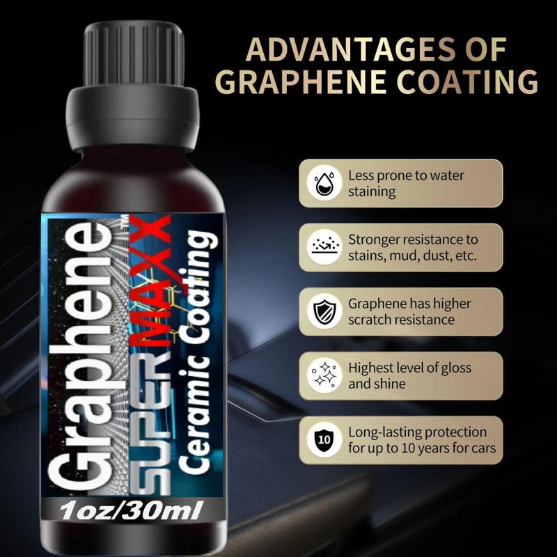 SUPERMAXX CERAMIC PRO GRADE MOTORCYCLE GRAPHENE COATING SCRATCH RESISTANCE GLOSS-