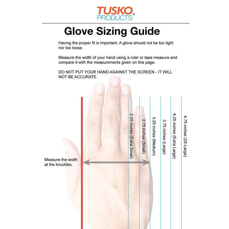 Tusko Products Best Nitrile Rubber Cleaning, Household, Dishwashing Gloves, Latex