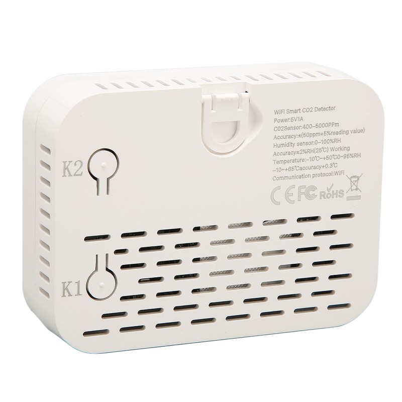 Indoor Air Quality Meter Wireless WiFi Intelligent CO2 Detection Temperature