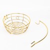 Livabber Countertop Fruit Basket Bowl with Banana Hanger, Modern Standing