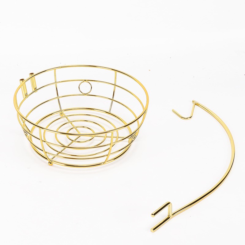 Livabber Countertop Fruit Basket Bowl with Banana Hanger, Modern Standing