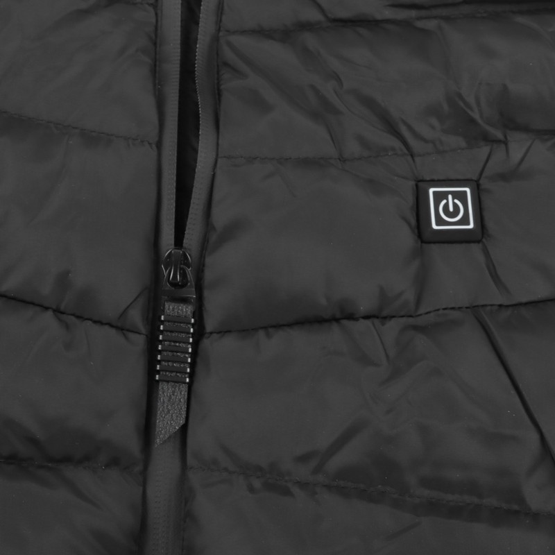 Heated Vest Three Level Temperature Adjustment Waterproof Black Electric Heating