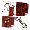 SAFIGLE Detachable Leather Barber Comb Pouch Scissors Bag for Hairdressing