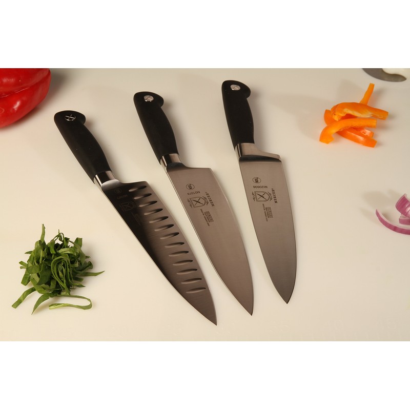 Mercer Culinary Genesis 8-Inch Granton Edge Chef's Knife