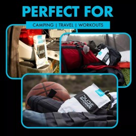 DUDE Wipes - On-The-Go Shower Wipes - 1 Pack 8 Wipes - Unscented Extra-Large