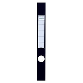 Durable 809101 Ordofix Lever Arch Spine Labels 40 x 390 mm - Black (Pack of 10)
