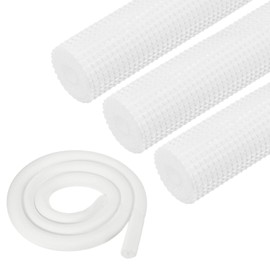 PATIKIL 9mm ID x 10mm T x 1.8m L Pipe Insulation Tubing, 4pcs Heat Preservation Anti Slip Insulated Foam Tube Grip for Air Conditioning Water Pipe, White