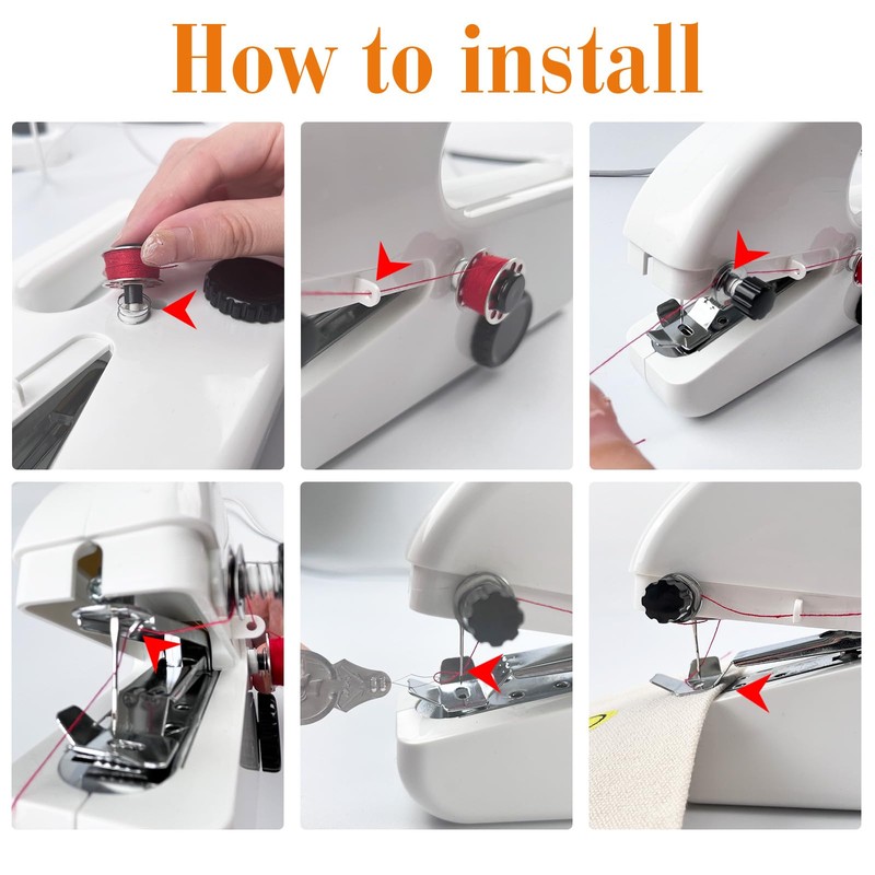 HKC Hand Sewing Machine, Mini Portable Electric Sewing Machine, Sewing