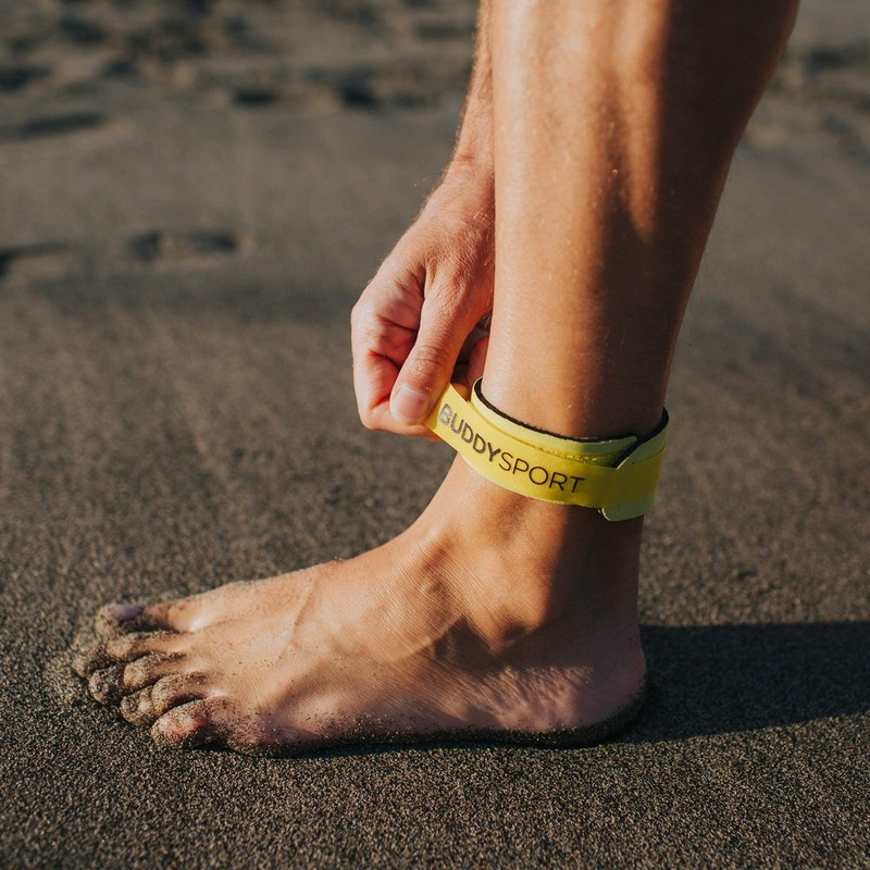 Buddyswim Neoprene Chip Holder.Elastic Ankle Strap Ideal for Swimming, Cycling,