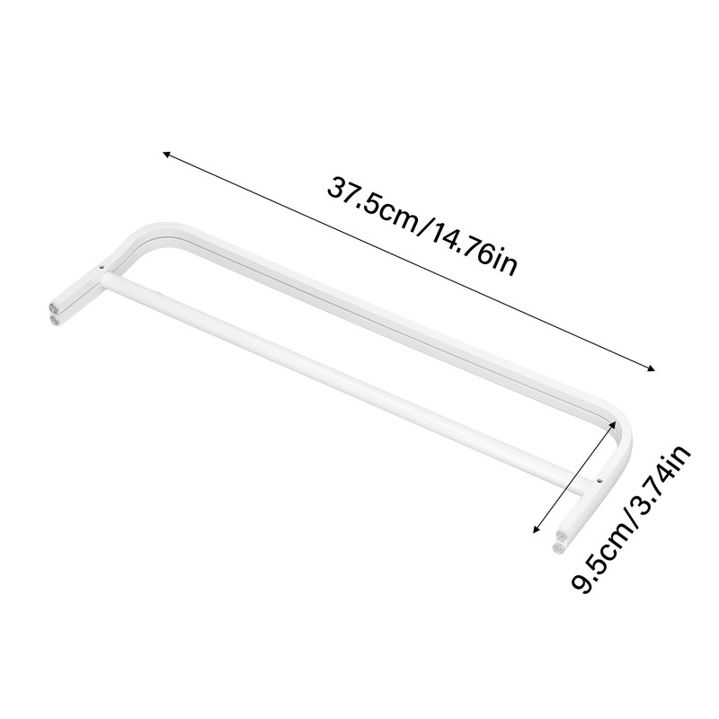Double Rod Towel Rack Space Aluminum Rustproof Double Towel Bar