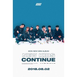iKON - [New Kids Continue] Album Red Ver CD+88p PhotoBook+1p Accordion Postcard+1p PhotoCard K-POP Sealed Y