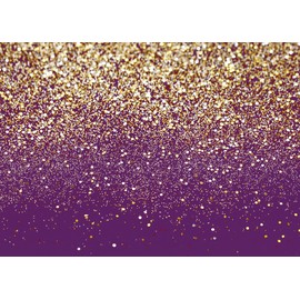 LYCGS 7X5FT Purple Bokeh Backdrop Birthday Backdrop Gold Spots Bokeh Backdrop Wedding Prom Graduation Photography Background Happy New Year Party Decoration Banner X-78