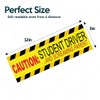 ZONETECh Funny Magnetic Sticker-Caution Student Driver and Screaming Parent 3