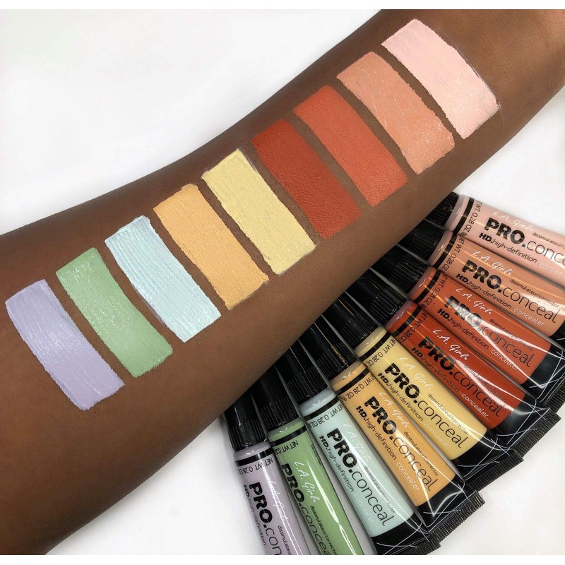 L.A. Girl Pro Conceal HD Concealer, Light Yellow Corrector, 0.28