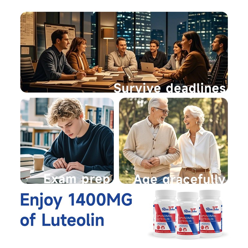 RimTuku 1400MG Liposomal Luteolin Supplement, Maximum Absorption, Potent Flavonoid Premium
