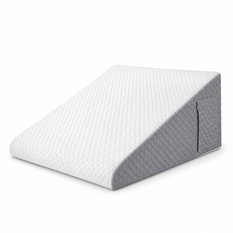 19.7 Inch Foam Wedge Pillow with Removable Washable Cover, Side