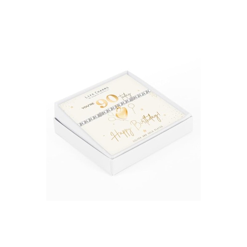Life Charms Happy 90th Birthday bracelet