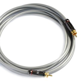 SKW 6.6ft RCA Male to Male Multi Shielding Subwoofer Cable with Oxygen Free Copper Inner Conductor for Home Theater HDTV Box Amplifier AV Receiver Speaker