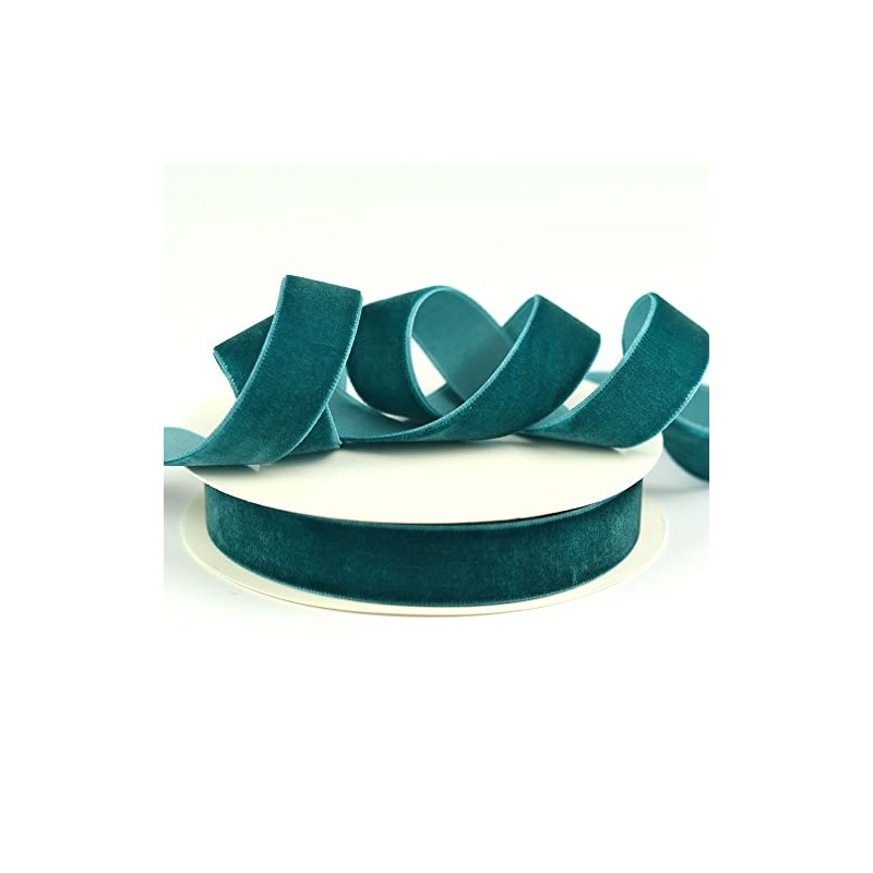 Velvet Ribbon, 5m Single Sided Solid Fabric Ribbon Roll for
