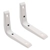 Strong Shelf Bracket Reinforced 100x75mm White Pack of 2 EAI