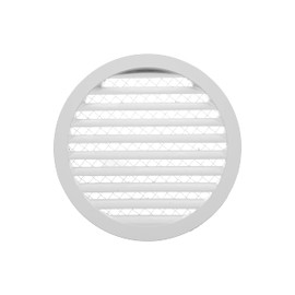 Repa Market 10 Inch (Duct Opening Size) White Aluminum Gable Vent - Shed Vents with Screen - Round Wall Vent - Outside Vent Covers for House - Ceiling Air Vent Covers, Foundation Vents for Crawl Space