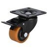 Heavy Duty Casters with Brake 2400 Lbs, Anti-Corrosion,PU Swivel Plate