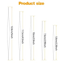 Skythrive Bead Needles Pack of 5 - Bead Needles, Bead Needles - Stainless Steel Sewing Needles, Bead Needles for Jewellery Making and Crafts, Bead Needles