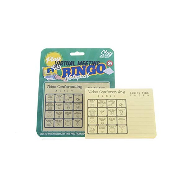 Boxer Gifts Virtual Meeting Office Bingo | Novelty Working From Home Desk Accessory | Funny Gift For Colleagues