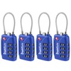 SharkByte TSA Approved Suitcase Locks - 4 Digit Security Travel