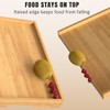 2 Pack Bed Tray Table with Foldable Legs, Bamboo Breakfast