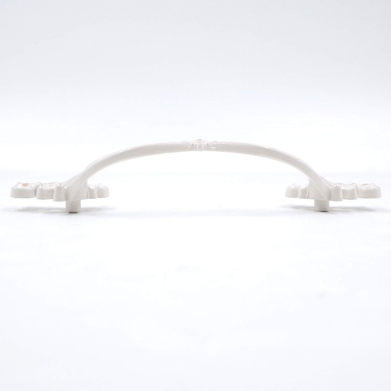 Jetland French Provincial Drawer Pulls - 4-Pack, Ivory White, 4"