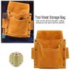 HERCHR Bag Tool Pouch Leather Electrician Tool Bag Multifunction Ale