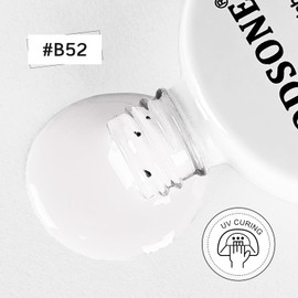 JODSONE 10ml Classic White Gel Nail Polish LED Gel Polish Milky white Nail Color Professional Finish Easy to Apply Low Odor Need U V Lamp Curing