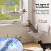 JUNSPOW Cat Window Perch Cordless, Foldable & Stable Cat Beds-