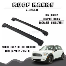 qualityparts_by_oh ALUMINIUM ROOF RACK BAR CROSS BARS RACK FOR MINI COOPER COUNTRYMAN R60 2011-2016