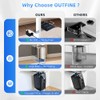 OUTFINE Under Desk PC Mount for Standing Desk, Clamp-On CPU