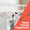White Plastic Hangers 100 Pack– Heavy-Duty Plastic Hangers Slim and
