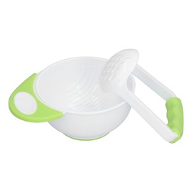 Baby Food Mash Bowl, Convenient Professional Easy Use Anti Scalding Baby Food Masher Bowl Set for Baby Food Mash Bowl for Make Vegetable Puree Fruit Puree