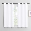 NICETOWN White Window Curtain Panels 48 inch Length, 50% Light