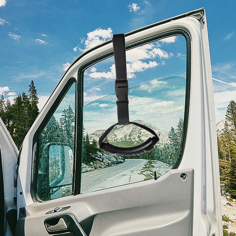 LWLWA Car Exit Aid, Black Entry Aid Car, Auxiliary Safety