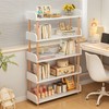 OSCHF 5-Tier Wooden Open Bookcase - Modern Display Bookshelf with