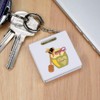 Azeeda 'Honey Pot & Bee Heart' Keyring Tape Measure/Spirit Level