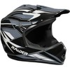 Raider 2131915 GX3 Unisex-Child MX Off-Road Helmet (Black/Silver, Youth Large)