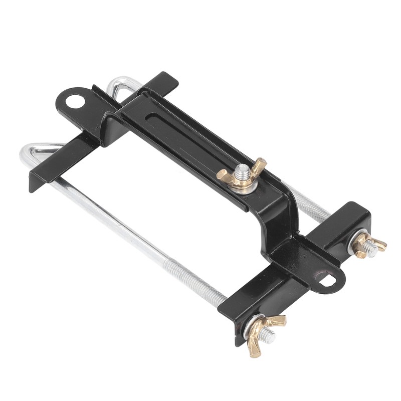Car Battery Hold Down Tray Bracket Kit Height Adjustable Black
