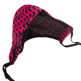 Colonel Liam Black/Fuchsia Barcode Mask - Fuchsia - One Size, fuchsia