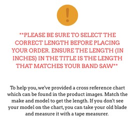 Cutlery Mania Meat Band Saw Blade Bone (65 inch)