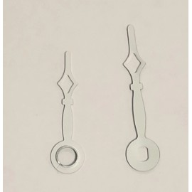 Unbranded New 1-3/8" Diamond Pattern  Black Clock Hands - DIY - Single Set