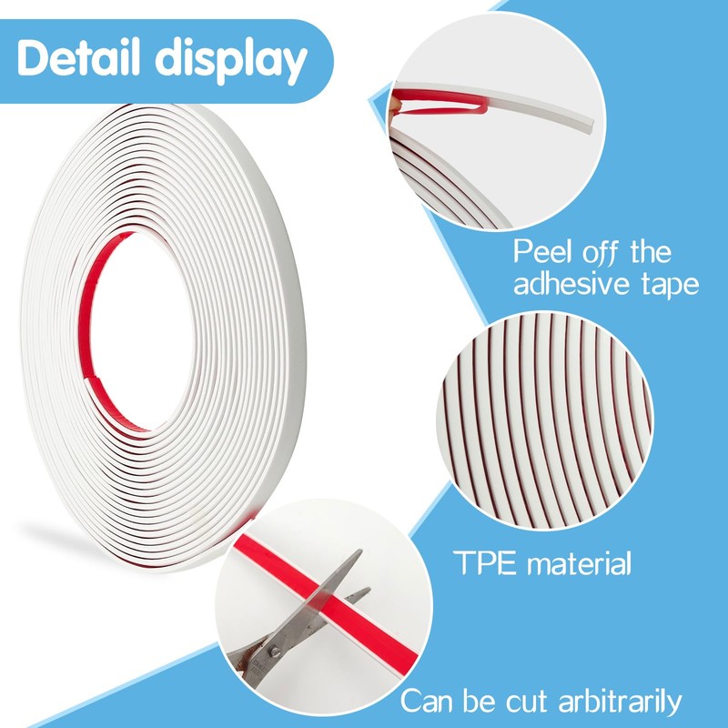 LYMOI 33 Ft Window Grille Inserts, Window Grid Kit, TPE