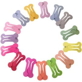 10Pcs Multicolour Hair Clips for Dogs,1Inch Dog Bow Mini Bone Snap Dog Barrette for Dog Hair,Tiny Pet Grooming Hair Accessories for Dog Cat,Modeling Decoration Apparel Accessories Pet Supplies