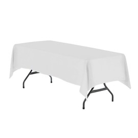 ALFER HOME Luxor - Mantel para Tablón - Rectangular - Banquetes, Eventos y Hogar - Elegancia y Calidad - Diseño Exclusivo - Medidas y Colores a Elegir - Tablecloth (Blanco, 3.00 x 1.50 M)